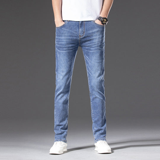 Herren Slim‑Straight Stretchjeans mit leichter Used‑Optik Shop Nory
