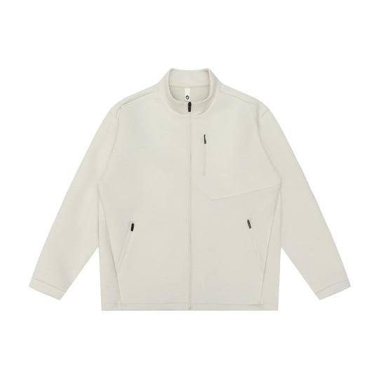 Unisex Minimalistische Kurzjacke mit Stehkragen und funktionalen Reißverschlusstaschen Shop Nory