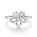 Damen Blumenring mit funkelndem Kristall und elegantem Design Shop Nory