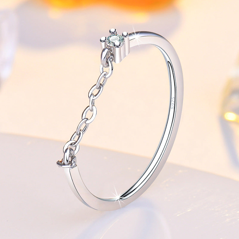 Damen Offener Ring mit funkelndem Zirkonia und elegantem Design Shop Nory