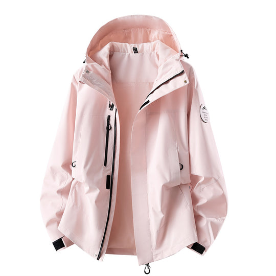 Damen technische dreilagige Softshell-Regenjacke mit getapten Nähten und Multifunktions-Taschen Shop Nory