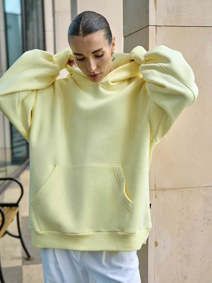 Damen Oversized Kapuzenpullover mit extra weitem Schnitt und Kängurutasche Shop Nory
