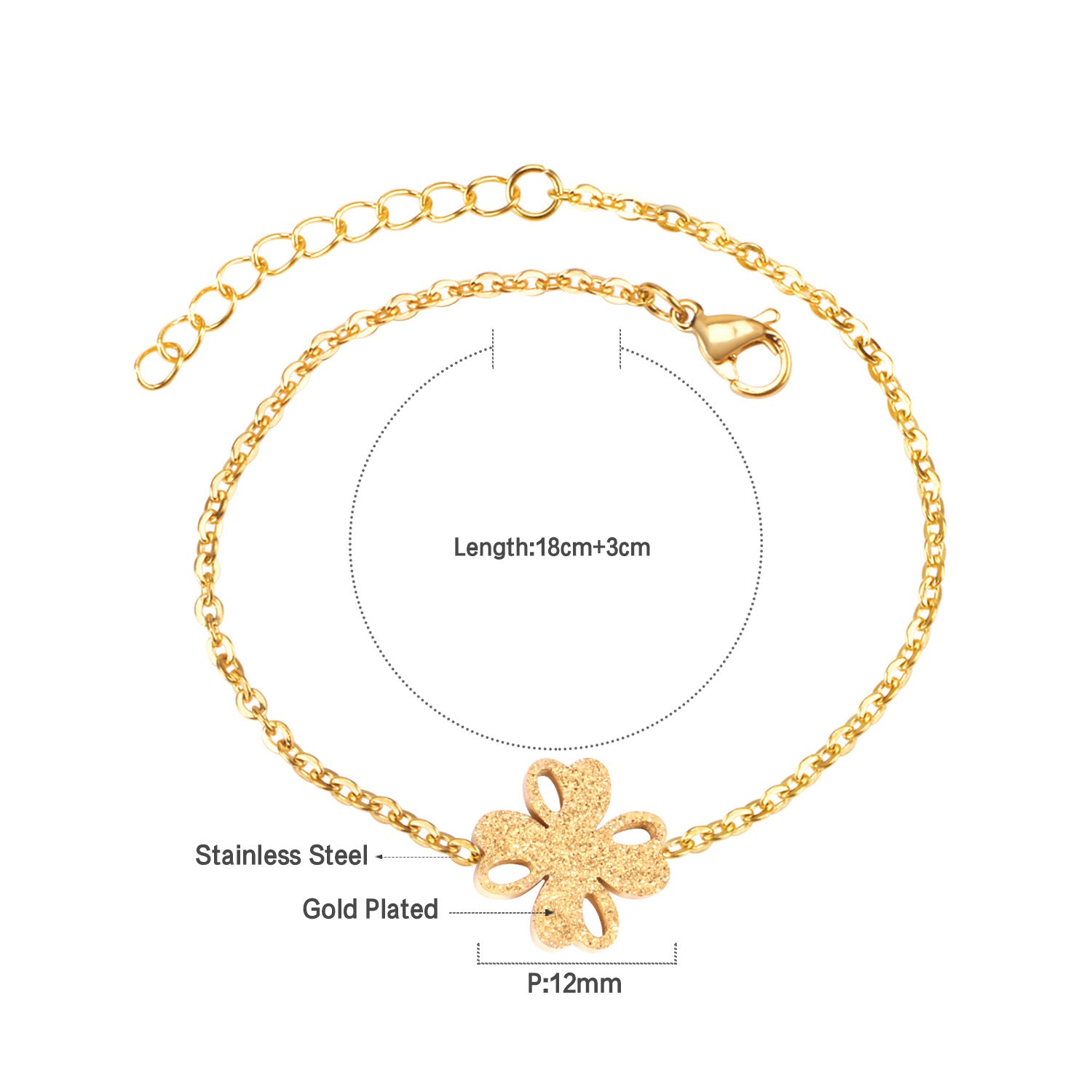 Damen Armband mit unendlichem Symbol aus antiallergischem Edelstahl Shop Nory