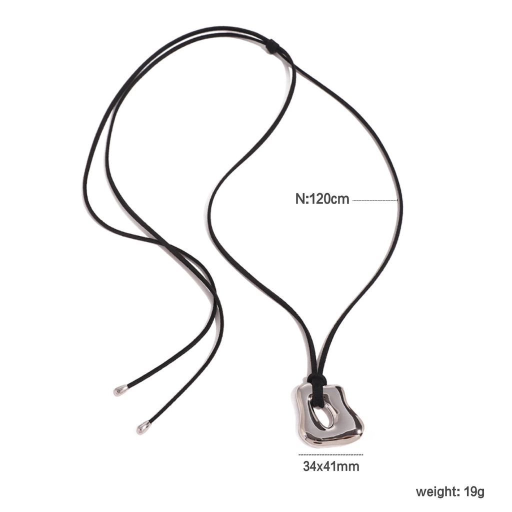 Damen Halskette mit modernem, eleganten Tropfenanhänger Shop Nory