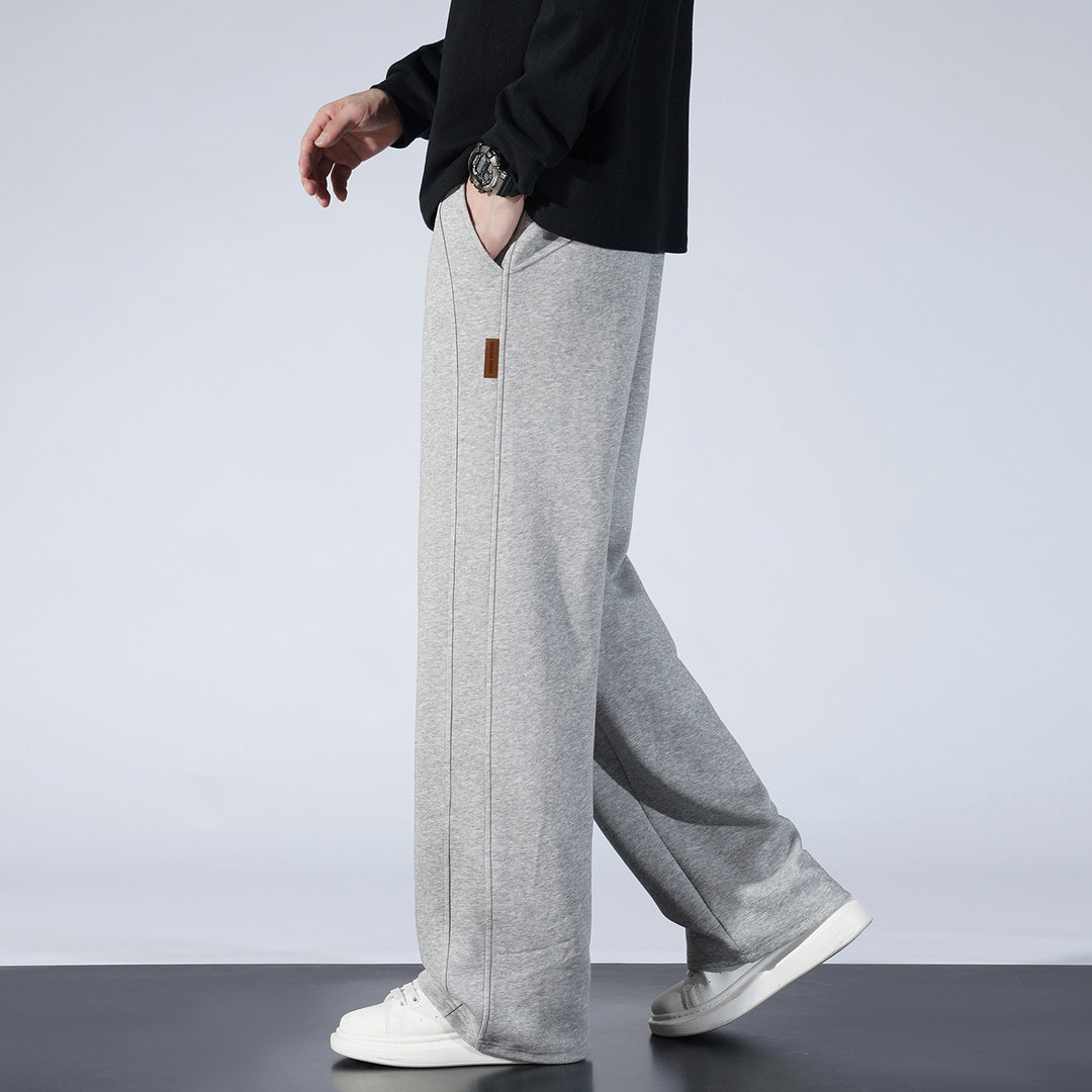 Damen Weite Lounge-Sweathose mit Tunnelzug und geradem Bein Shop Nory