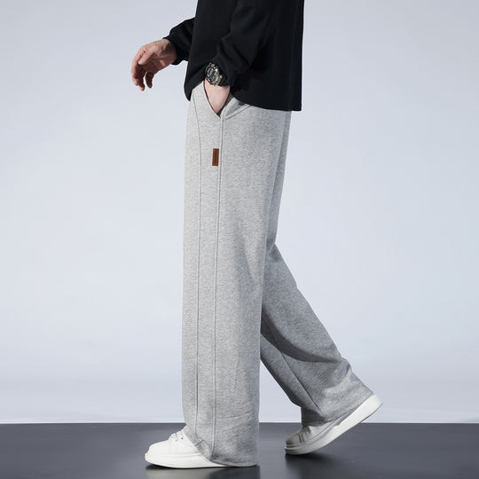 Damen Weite Lounge-Sweathose mit Tunnelzug und geradem Bein Shop Nory