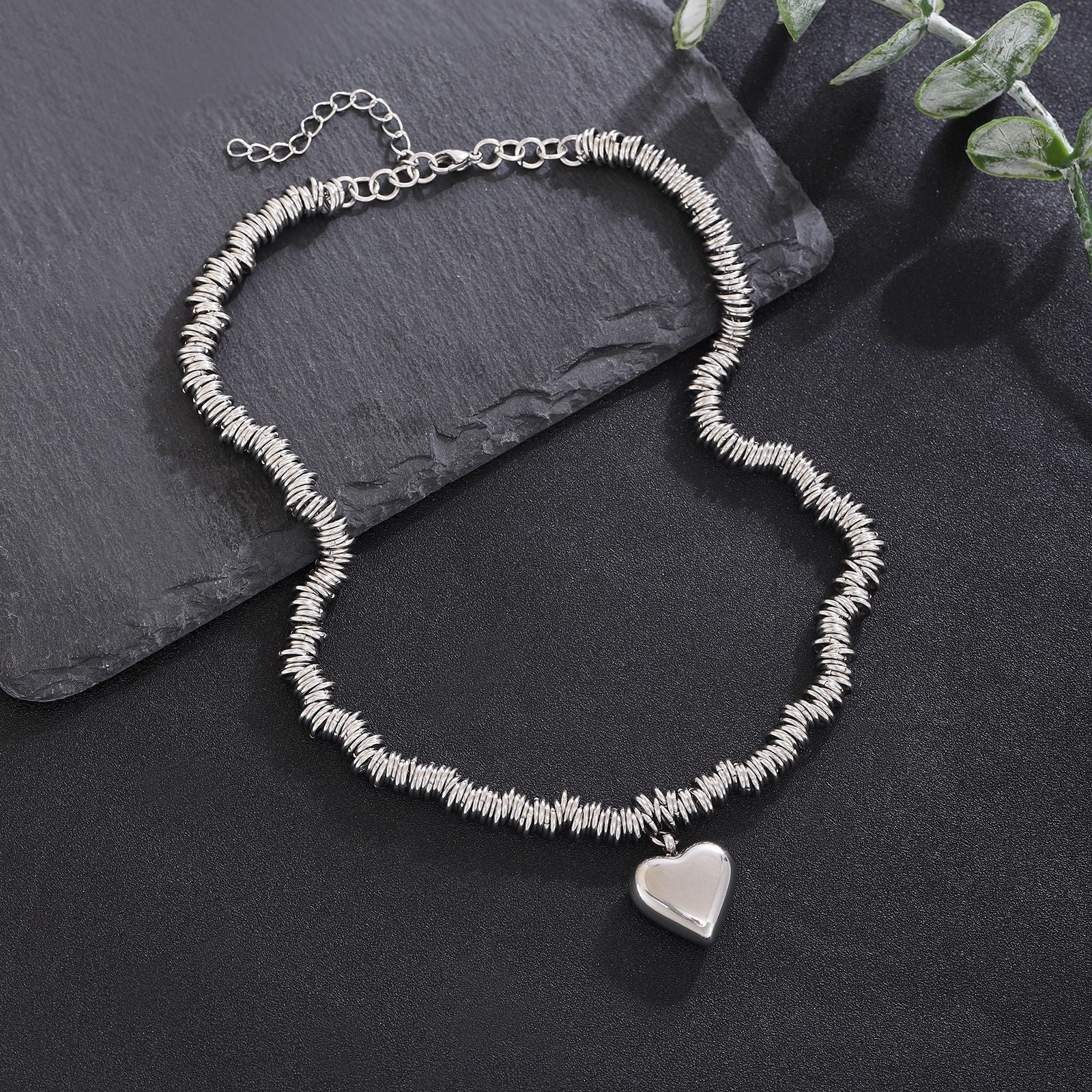 Damen modische Halskette mit Herzanhänger Shop Nory