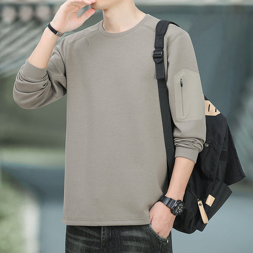 Herren Oversized Sweatshirt mit kontrastierenden Seitentaschen und weichem Fleecefutter Shop Nory