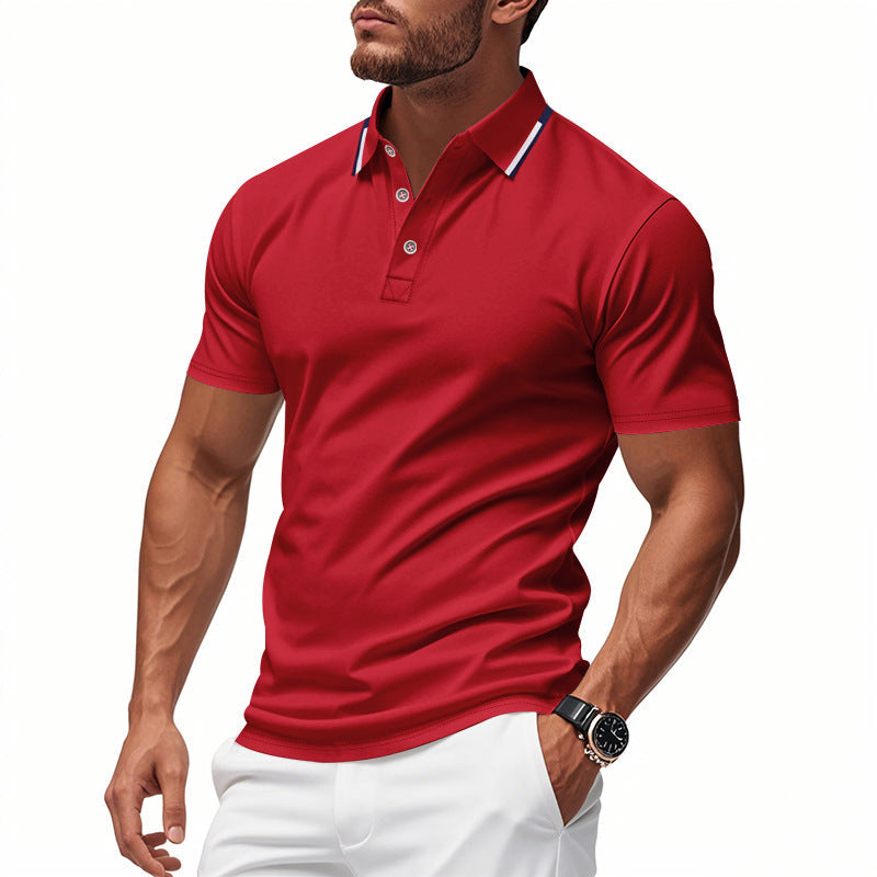 Herren Polo-Shirt mit modernem Kragen und atmungsaktiver Struktur ShopNory