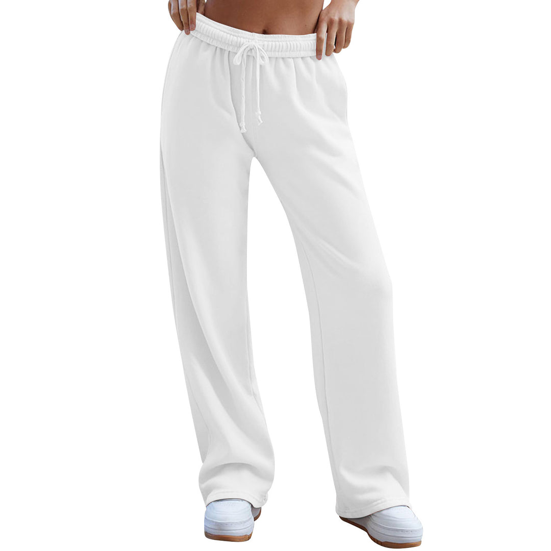 Damen nan weite Komfort-Loungehose mit hochgeschnittener Taille, elastischem Bund und Kordelzug Shop Nory
