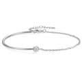 Damen Armband mit modernem minimalistischem Design und funkelndem Kristallelement Shop Nory