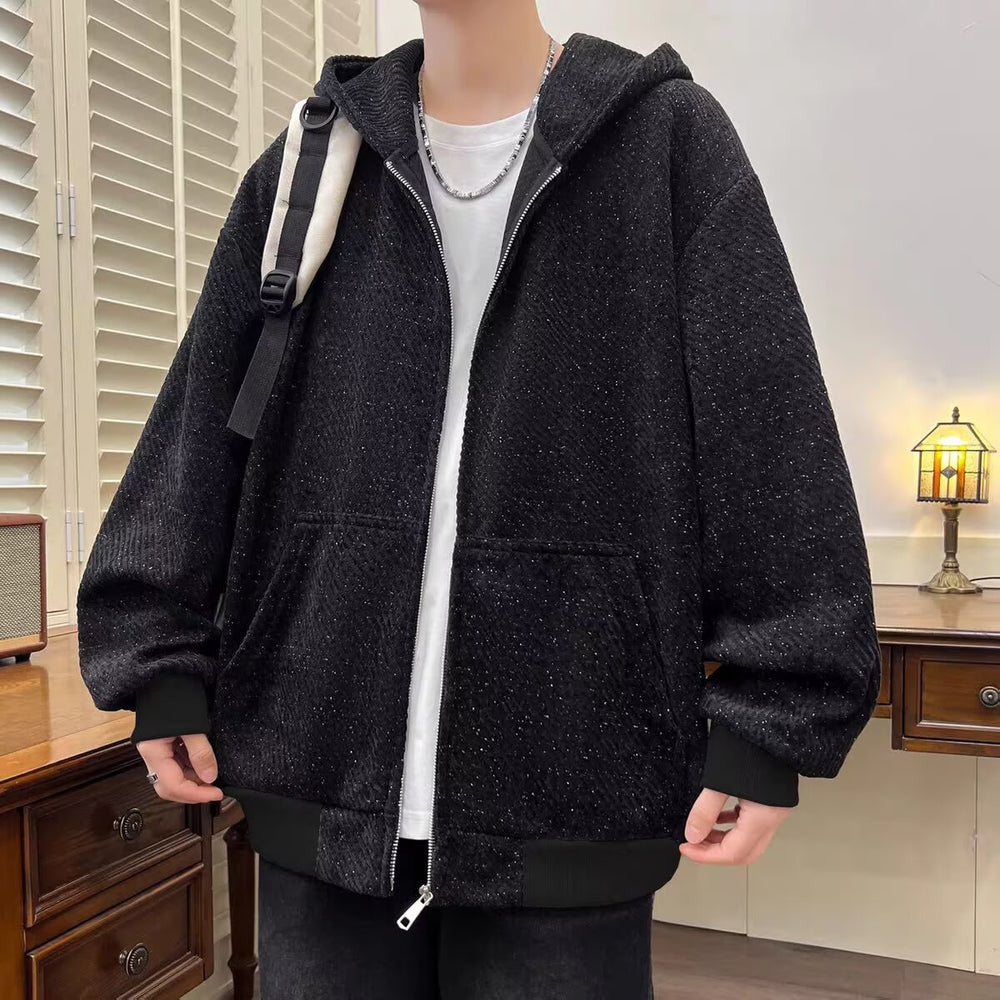Damen Modische Jacke mit Kapuze und asymmetrischem Schnitt Shop Nory