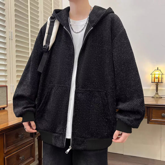 Damen Modische Jacke mit Kapuze und asymmetrischem Schnitt Shop Nory