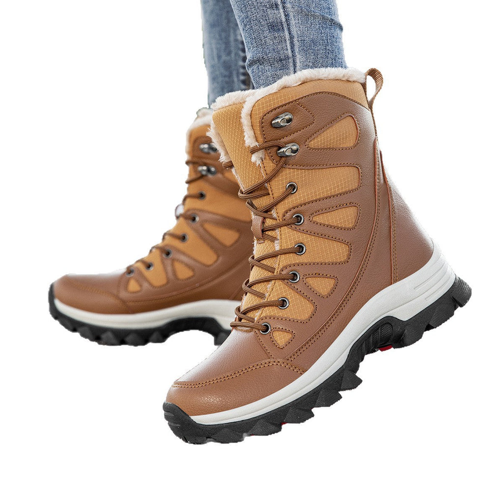 Damen Wasserdichte Winterstiefel mit isolierendem Futter und rutschfester Sohle Shopnory