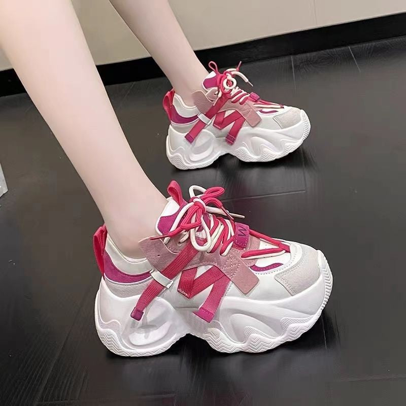 Damen Sportliche Chunky Sneakers mit innovativem Schnürsystem
