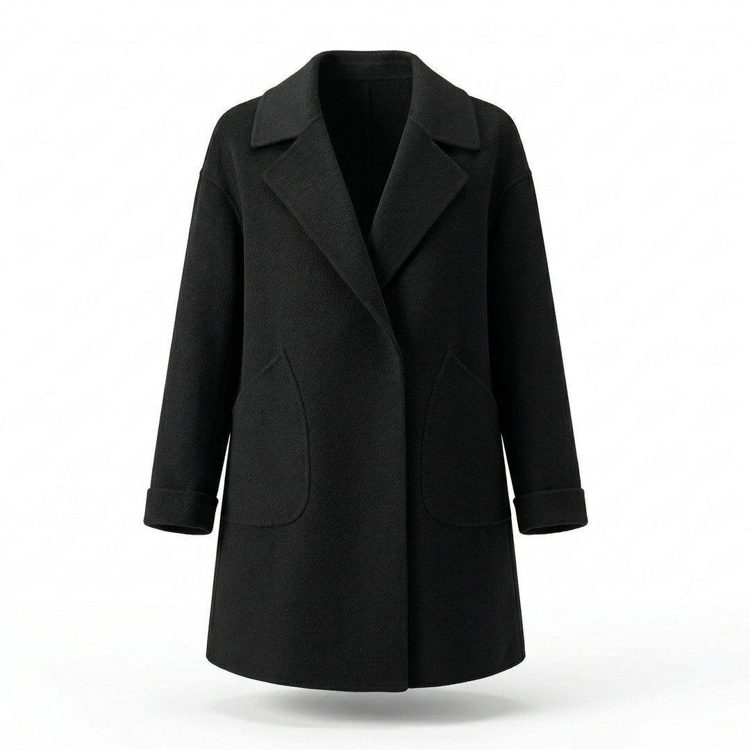 Damen Eleganter Wollmantel mit weit geschnittenem Design Shop Nory
