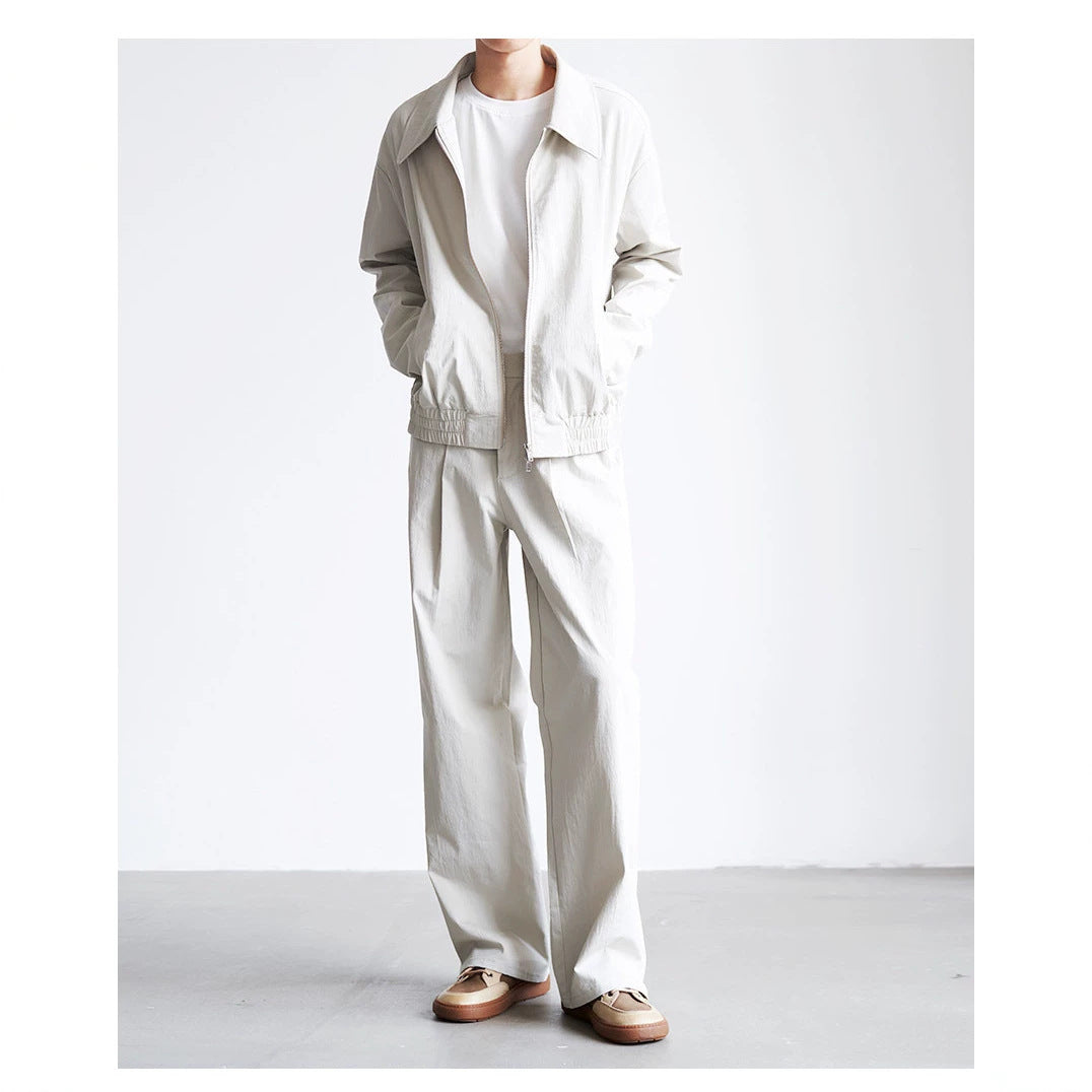Herren weite hochtaillierte Bundfaltenhose aus Baumwollmix Shop Nory