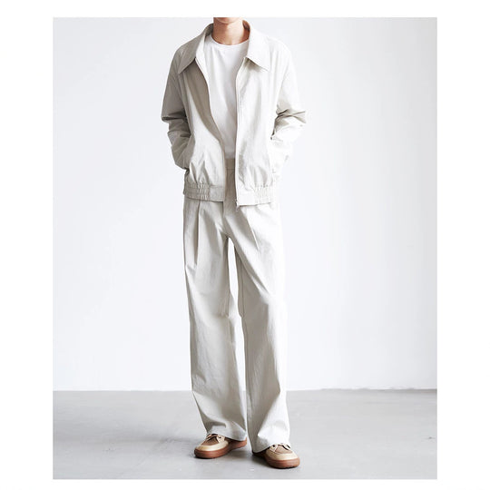 Herren weite hochtaillierte Bundfaltenhose aus Baumwollmix Shop Nory