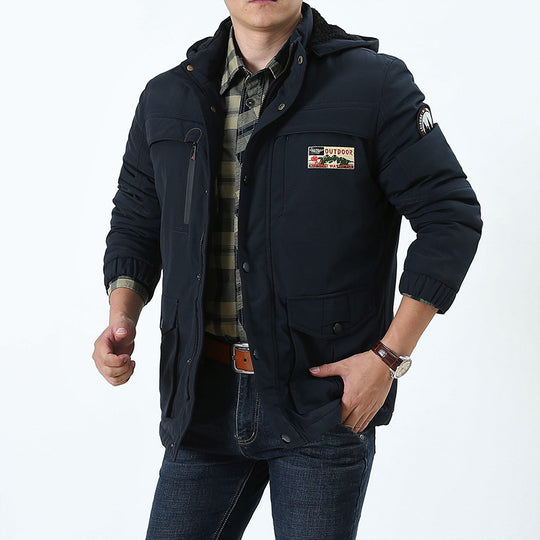 Herren Multifunktionaler Winterparka mit Teddyfleece-Kapuze und Mehrfach-Taschensystem Shop Nory