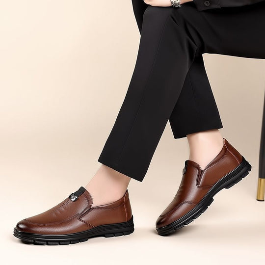Herren Elegante Slip-On Lederschuhe mit ergonomischer Passform