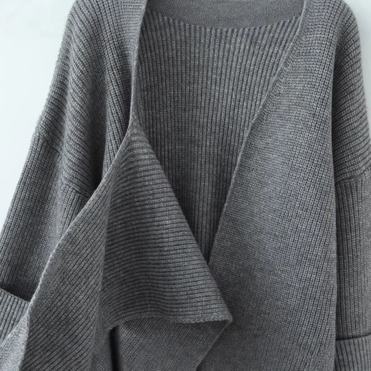 Damen Oversized Rollkragen‑Strickpullover mit Rippstruktur Shop Nory