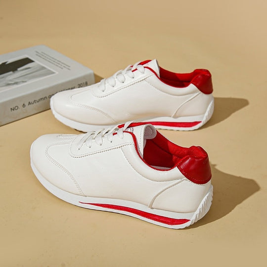 Damen Sneaker mit leichter Keilsohle und kontrastfarbenem Fersenpatch Shop Nory