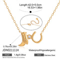 Damen Halskette mit elegantem Stiefelanhänger und verstellbarem Edelstahl Shop Nory