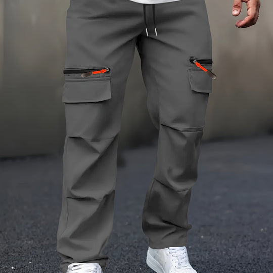 Herren Cargo-Jogginghose mit Zipper‑Utility‑Taschen Shop Nory