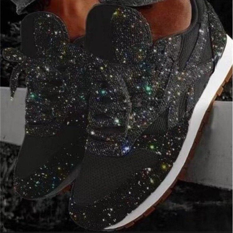 Damen Glitzernde Freizeitsneaker