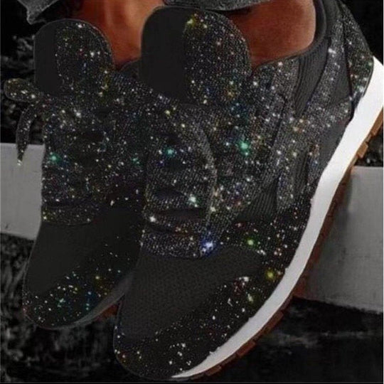 Damen Glitzernde Freizeitsneaker