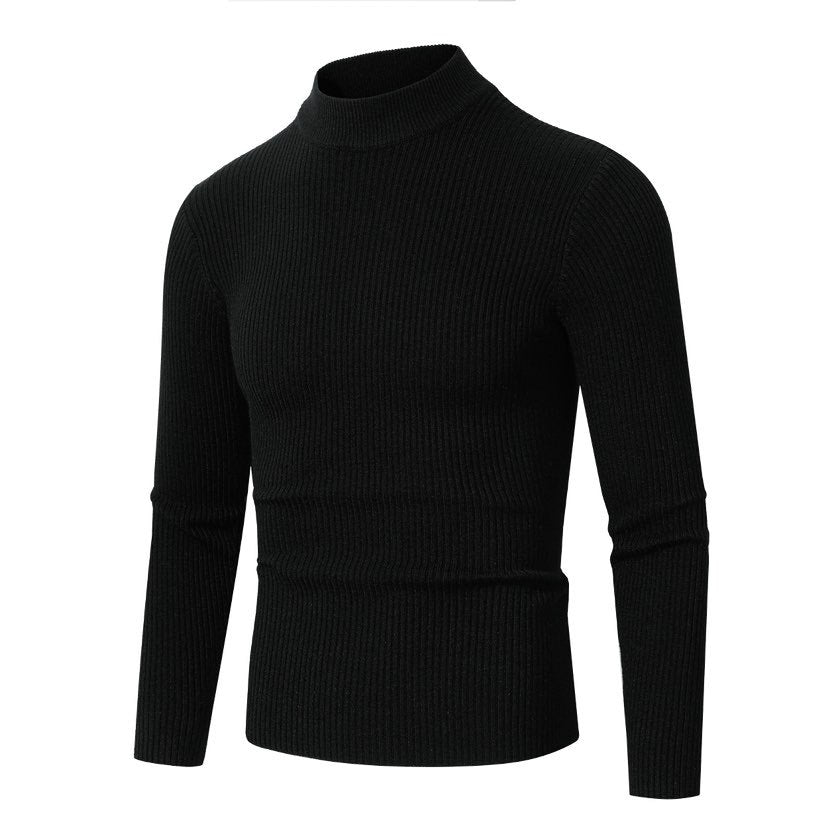 Herren Rollkragenpullover aus hochwertiger Rippenstruktur Shopnory