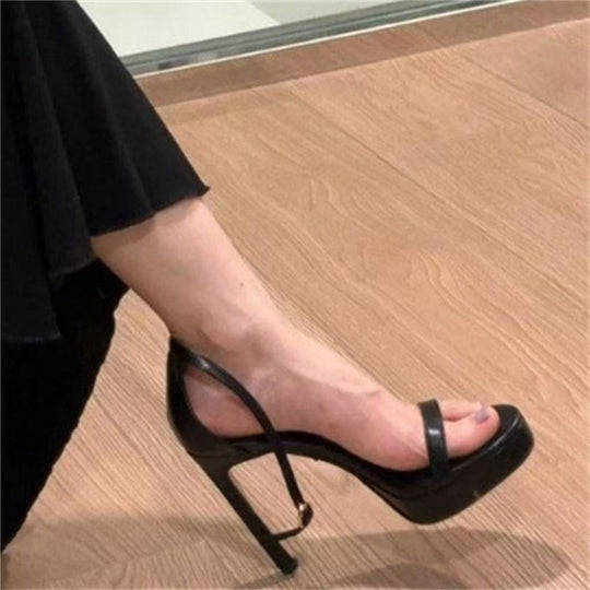Damen Riemchen-Sandaletten mit hohem Stiletto-Absatz und Knöchelriemen Shop Nory