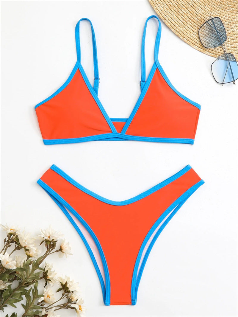 Damen Triangel-Bikini mit eleganter Naht und sportlichem Schnitt