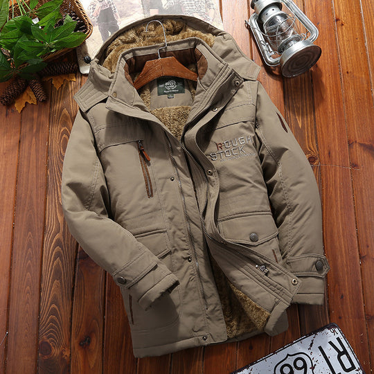 Herren Wetterfeste Fleecejacke mit abnehmbarer Kapuze Shop Nory