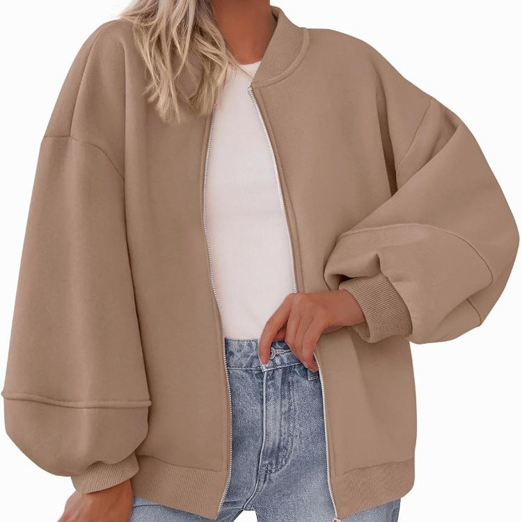 Damen Oversized Sweaterjacke
