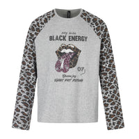 Grau mit Leopardenmuster