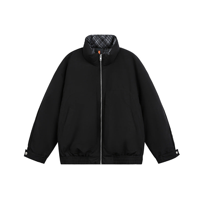 Unisex Oversize Blousonjacke mit Stehkragen und gestepptem Innenfutter Shop Nory