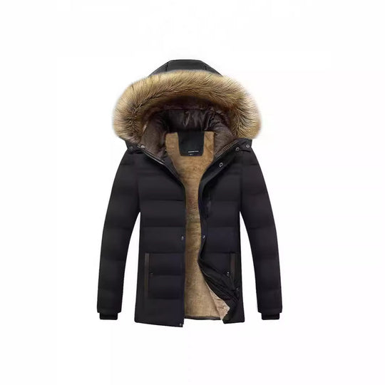 Herren Thermo-Parka mit kuscheligem Kunstfellinnenfutter und abnehmbarer Kapuze Shop Nory