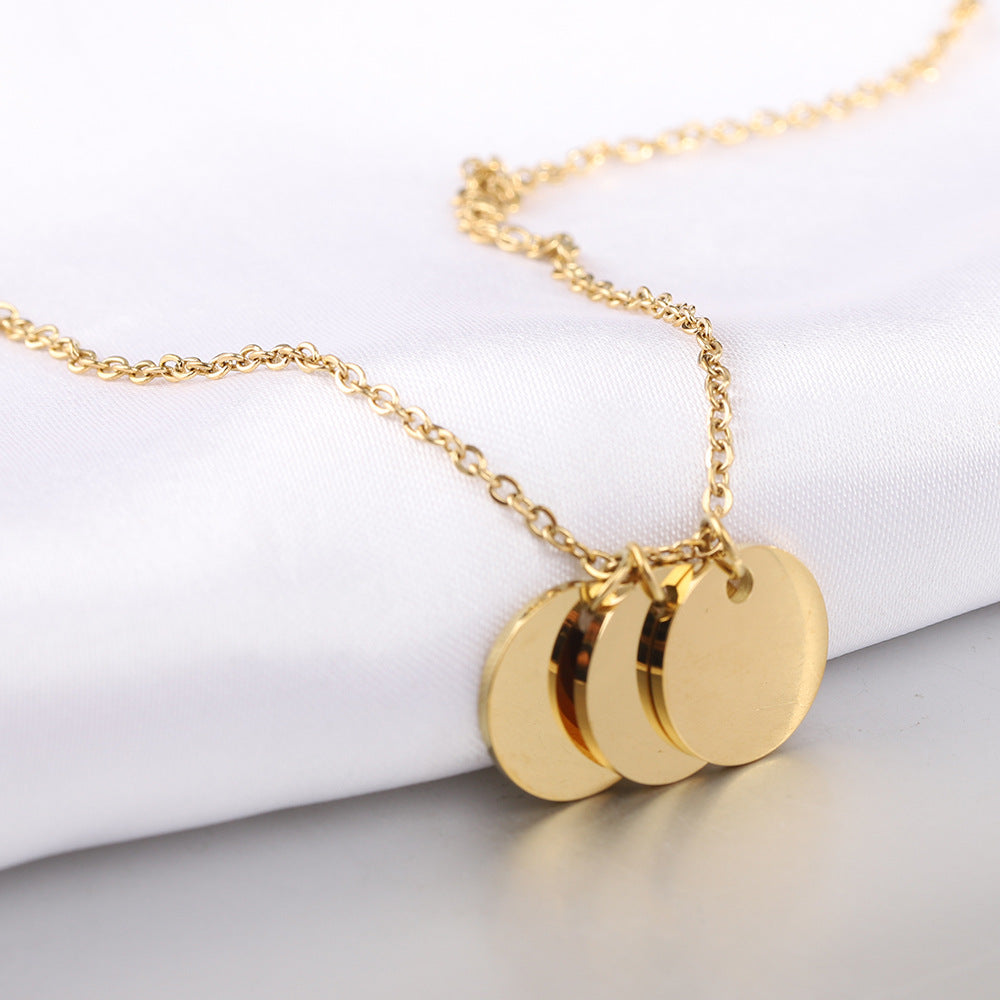 Damen Halskette mit gravierbarem Plättchen aus hochwertigem Edelstahl Shop Nory