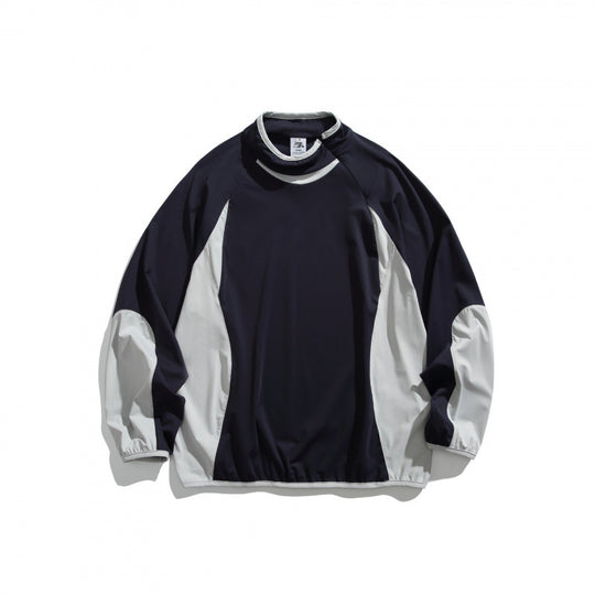 Unisex Weit geschnittenes winddichtes Funktions-Sweatshirt mit Kontrastpaneelen Shop Nory