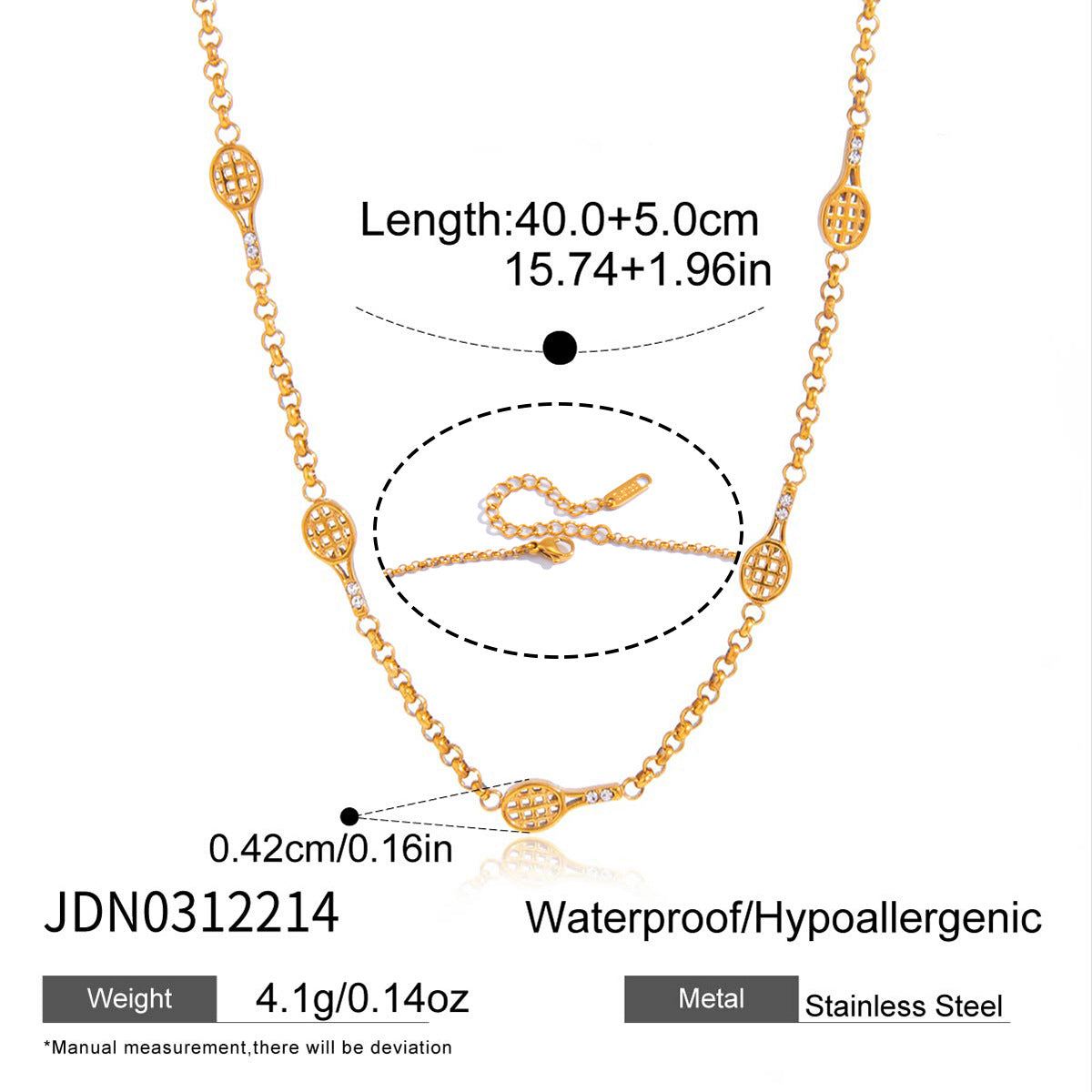 Damen Armband aus hypoallergenem Edelstahl mit verspieltem Waffel-Design Shop Nory