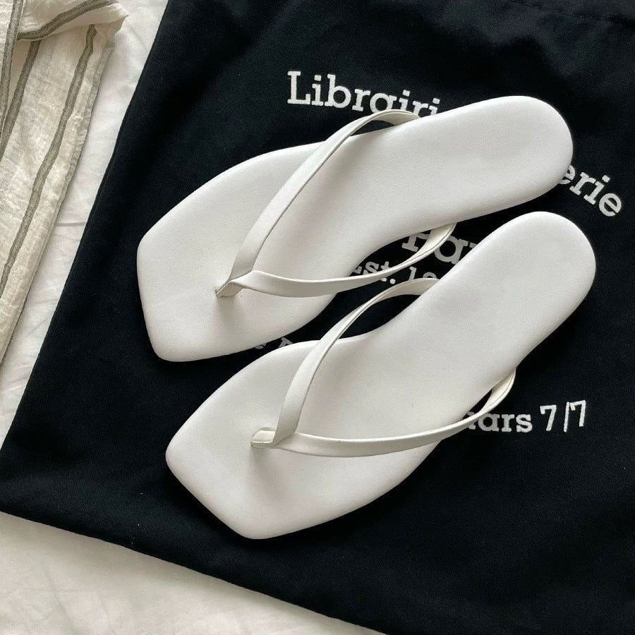 Damen Flip-Flops mit glamourösem Metallic-Riemendesign und komfortabler Innensohle