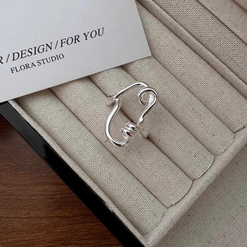 Damen Ring mit einzigartigem fließendem Design Shop Nory