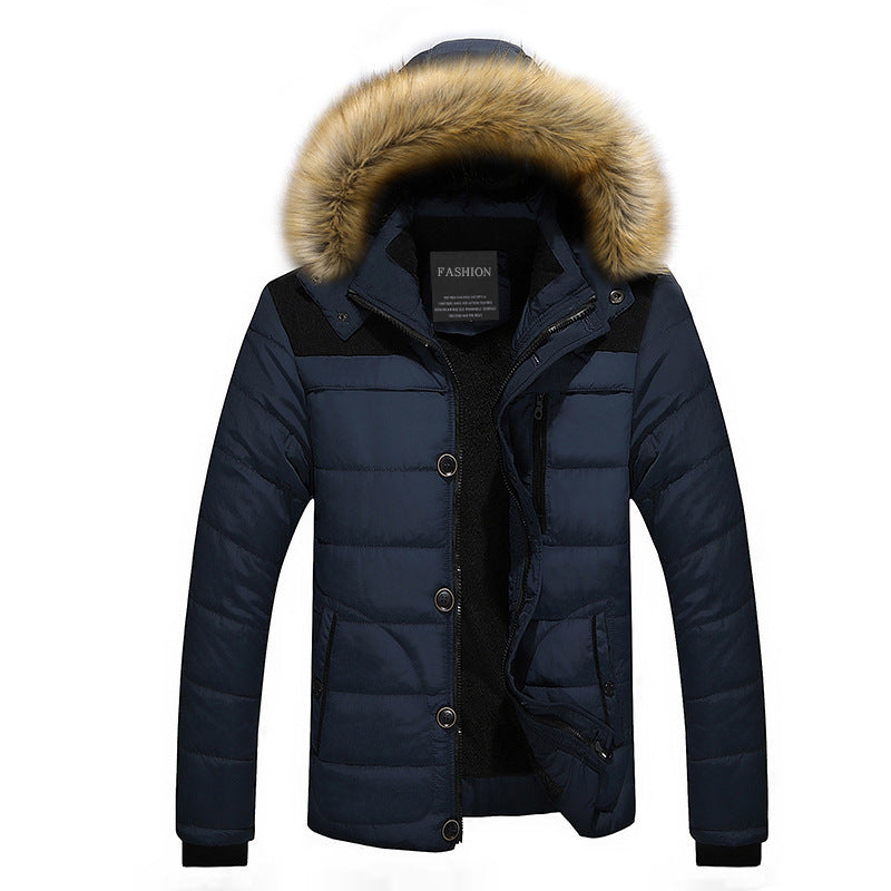 Herren Thermo-Parka im Urban-Outdoorstil mit abnehmbarer Kunstfellkapuze und Mikrofleece-Innenfutter Shop Nory