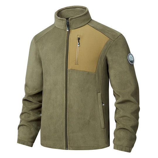 Herren Bequeme Fleecejacke mit Stehkragen Shop Nory