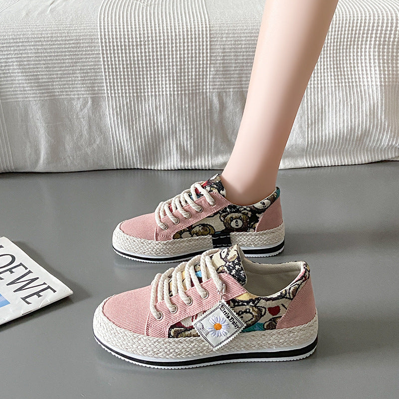 Damen Modische Schnürschuhe
