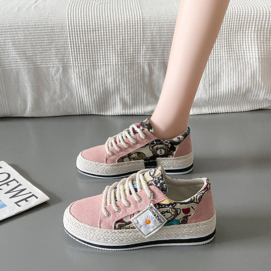 Damen Modische Schnürschuhe