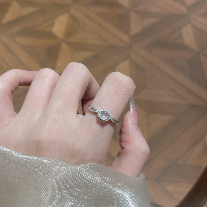 Damen glamouröser Ring mit funkelnder Zirkonia-Fassung Shop Nory