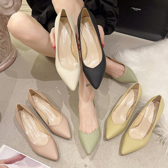 Damen elegante Pumps mit modischem Blockabsatz Shopnory