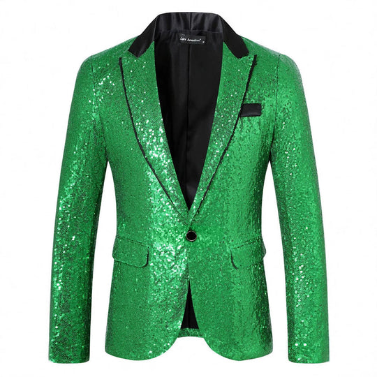 Herren Glamouröser Paillettenblazer